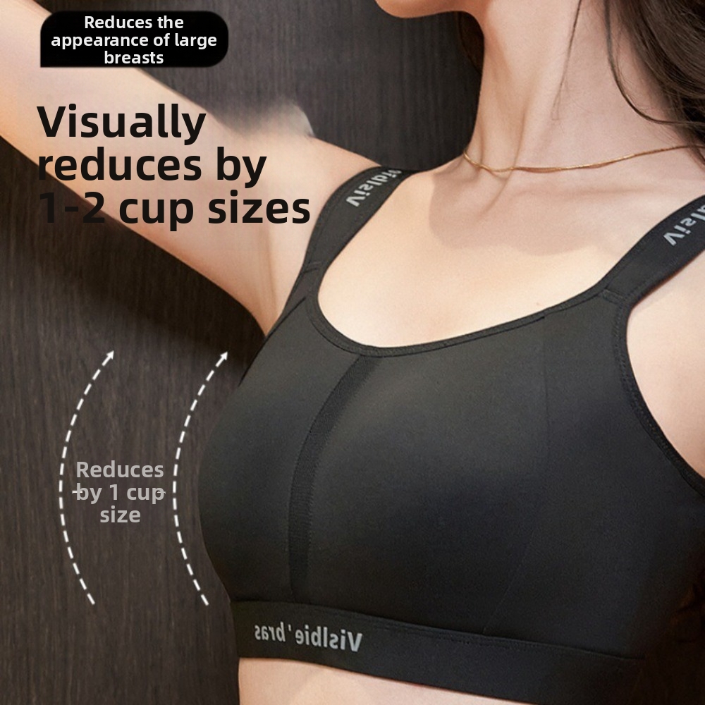 Cotton Bra Everyday - シームレスデザインスポーツブラ うさぎ耳カップ 垂れ防止シームレスブラ 調節可能なサポート 通気性のある生地 耐衝撃ブラ