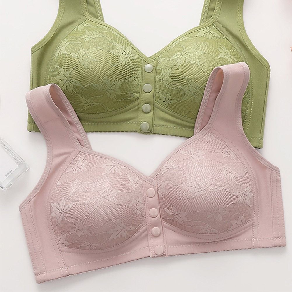 カジュアルフロントバックルワイヤレススポーツブラ、シームレス - Cotton Bra Everyday のレビューと価格