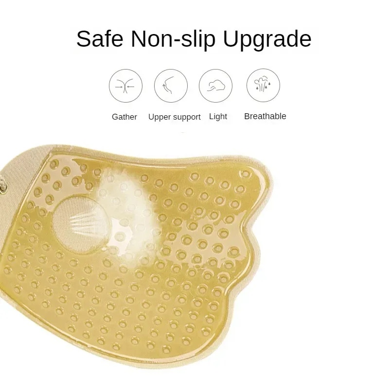 見えないストラップレス粘着ブラ、ストラップレスプッシュアップ - Push Up Bra Silicone のレビューと価格