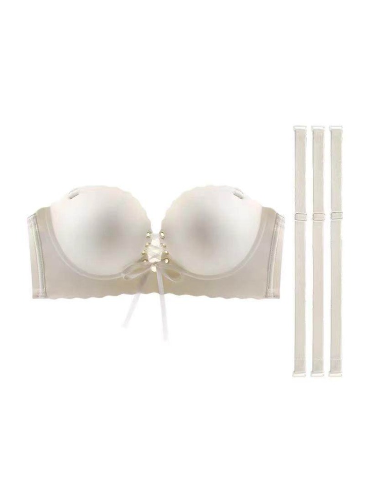 小さな胸のためのウッシュアップパッド入りブラ |   5cm - T Shirt Bra Seamless のレビューと価格