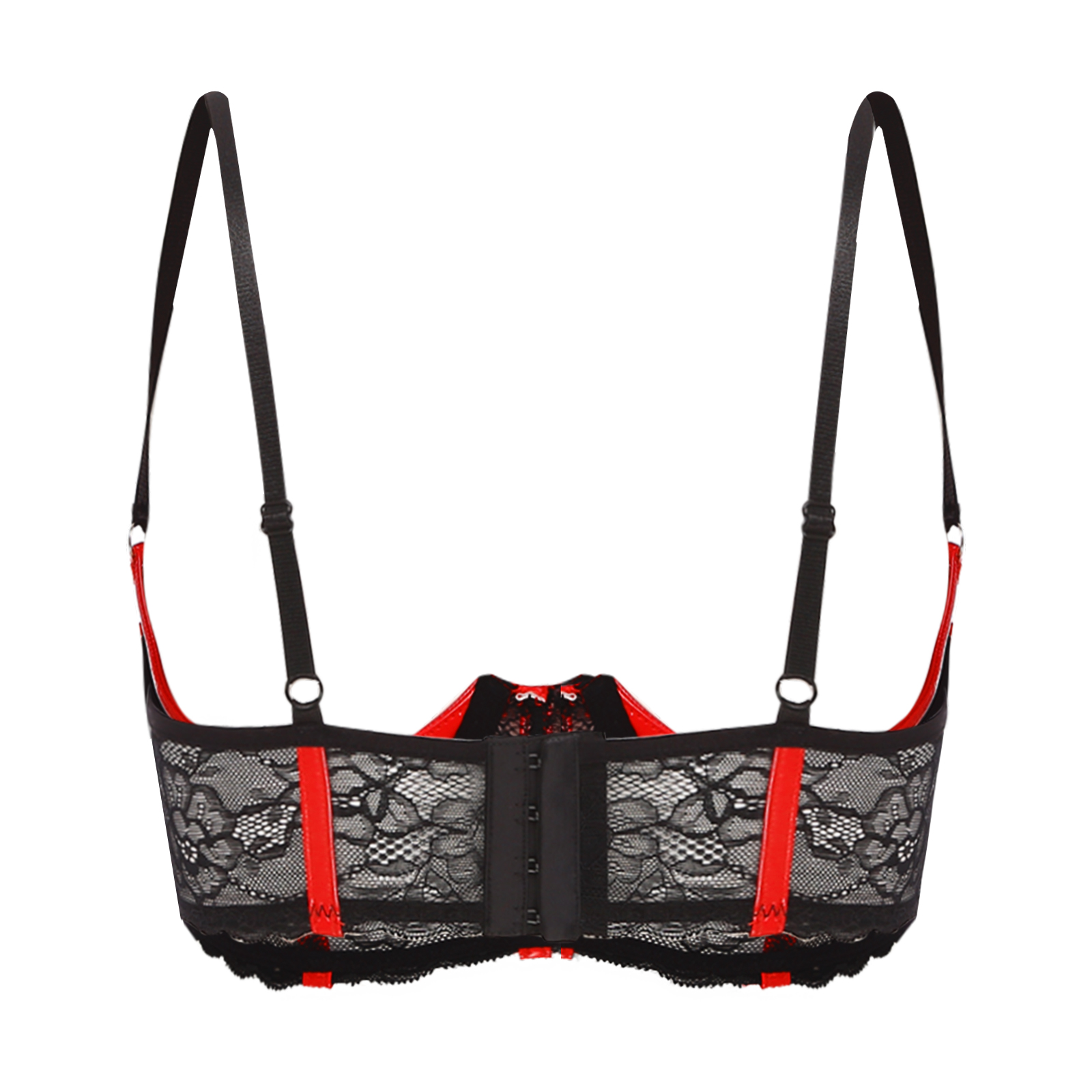 女性のためのセクシーなオープンカップブラ,レースの下着,エキ - Underwire Bra Padded のレビューと価格