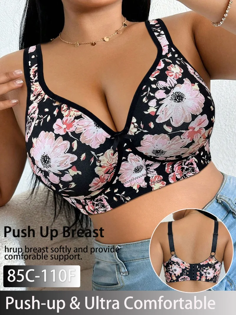 プラスサイズ女性用ブラジャー。レース、パッド入り、バストを小 - Minimizer Bra Women のレビューと価格