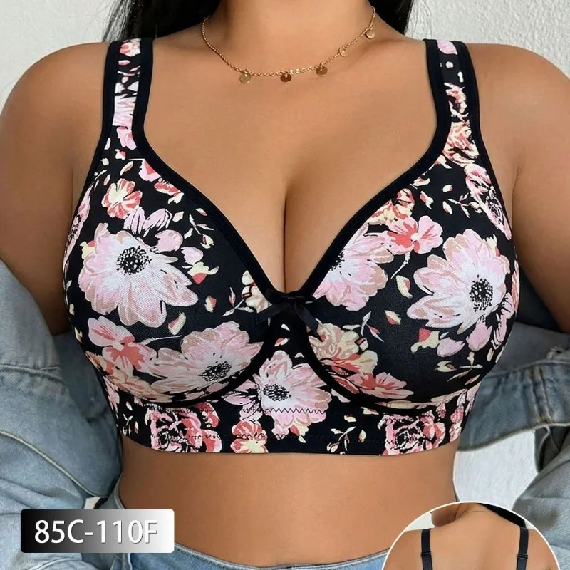 プラスサイズ女性用ブラジャー。レース、パッド入り、バストを小 - Minimizer Bra Women のレビューと価格