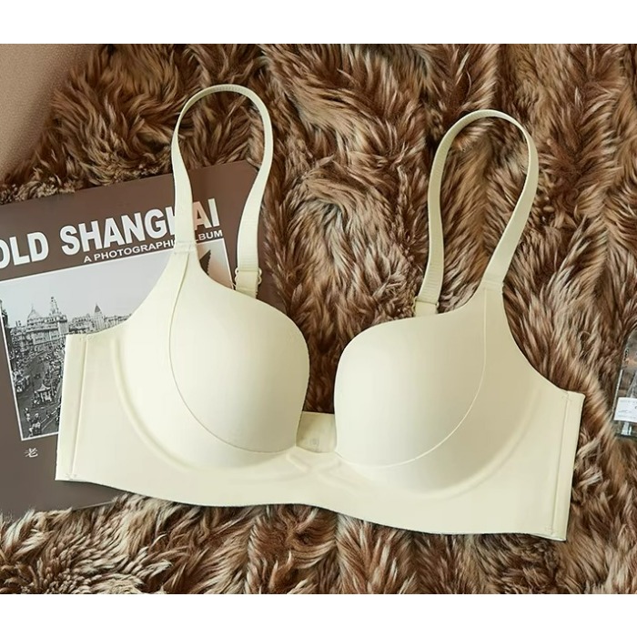 小さなバスト用プッシュアップブラセット ハーフカップ、夏用レ - T Shirt Bra Seamless のレビューと価格