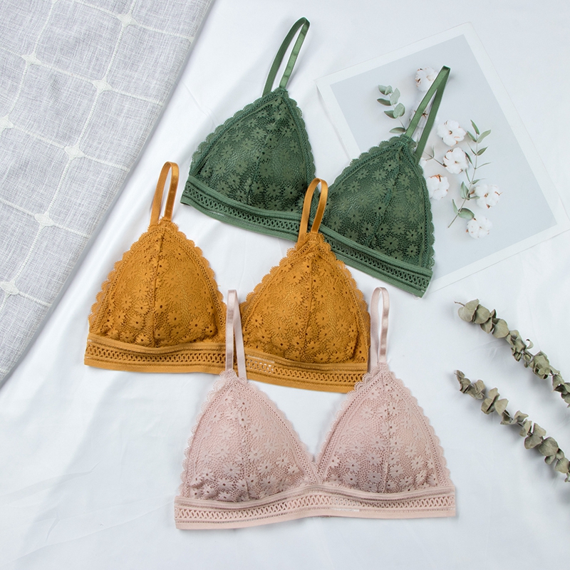 セクシーな花レースのブラジャートップ女性のためのプッシュアッ - Sheer Bra Lace のレビューと価格
