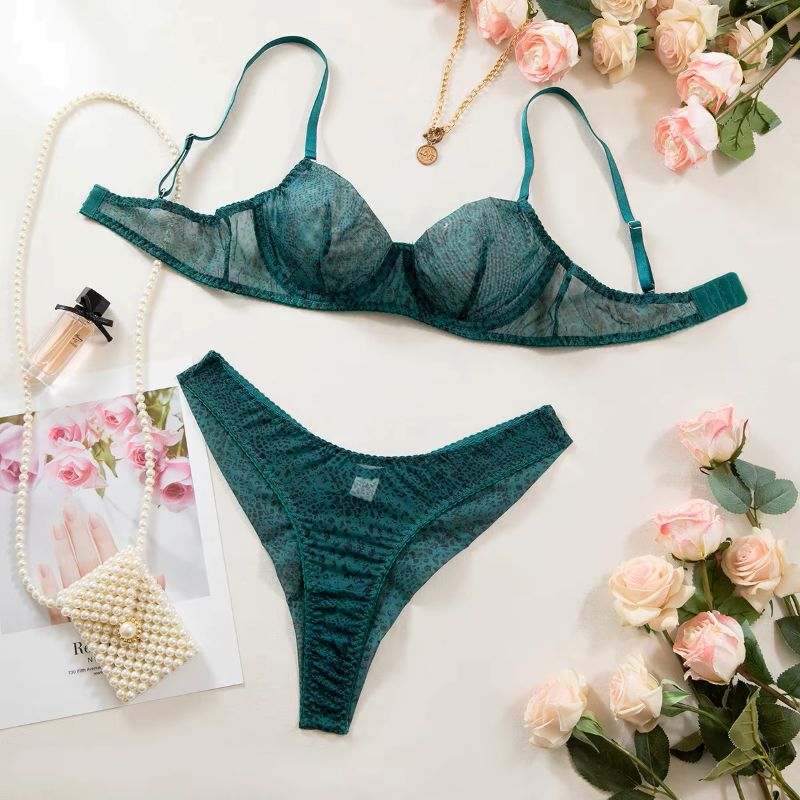 2 ピース/セット女性ランジェリーギャザリング超薄型メッシュ - Minimizer Bra Women のレビューと価格