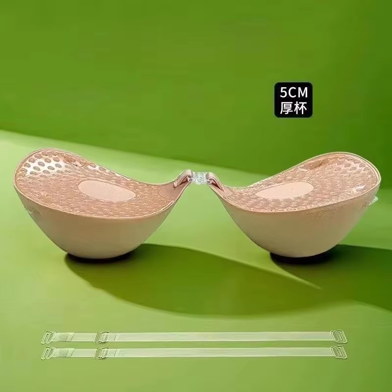 5cm厚の通気性のある粘着ブラ、シリコンニップルテープ、フロ - Push Up Bra Silicone のレビューと価格